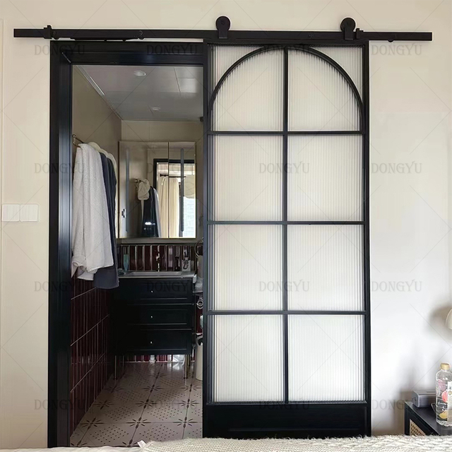 Aluminum Glass Barn Door 1
