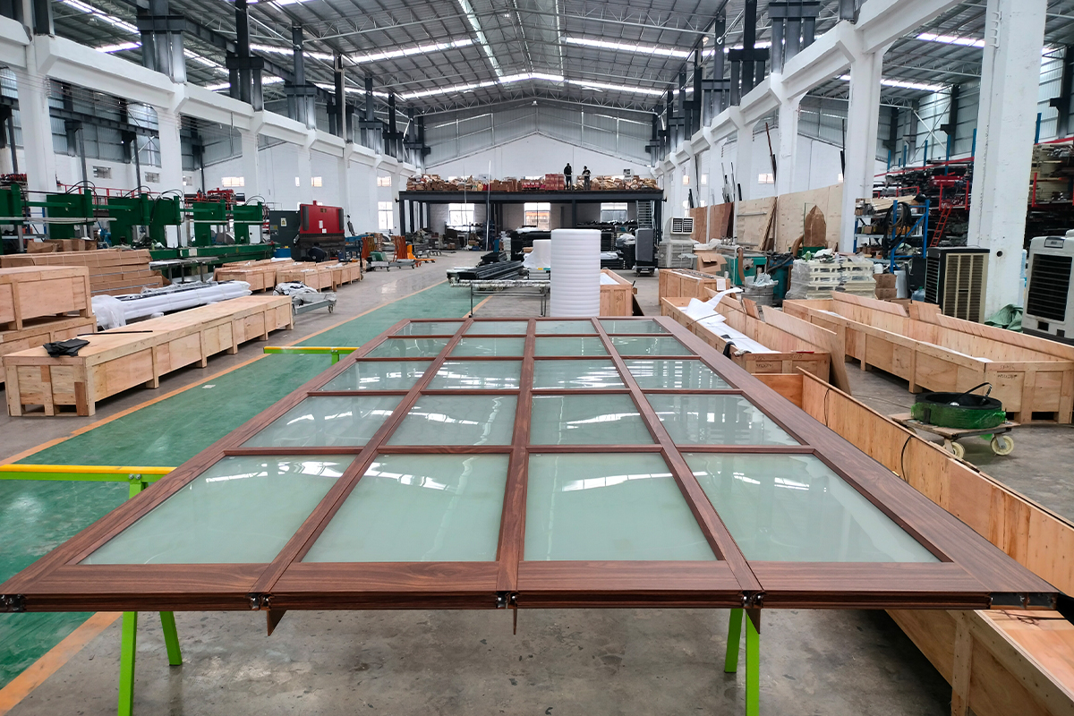 Garage door manufacturing workshop